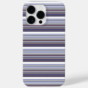 Coque Pour Pour iPhone 14 Pro Max Jolies rayures grises bleues modernes