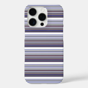 Coques iPhone 16 Pro Jolies rayures grises bleues modernes