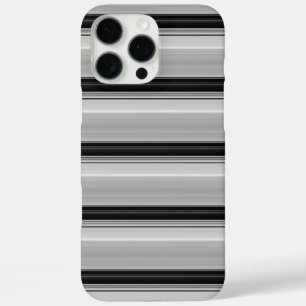 Coques iPhone 16 Pro Max Jolies rayures noir gris
