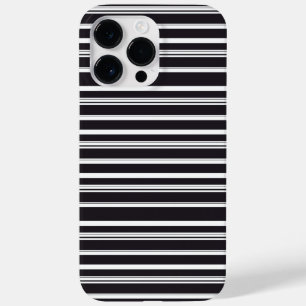 Coque Pour Pour iPhone 14 Pro Max Jolies rayures noires et blanches