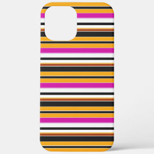 Case-Mate iPhone Case Jolies rayures noires orange