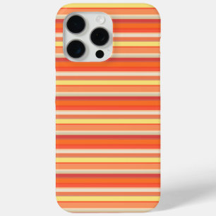 Coque iPhone 15 Pro Max Jolies rayures orange rouge