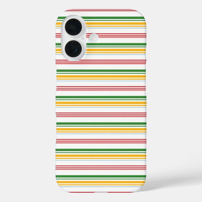 Coques Case-Mate iPhone Jolies rayures vert jaune (Verso)