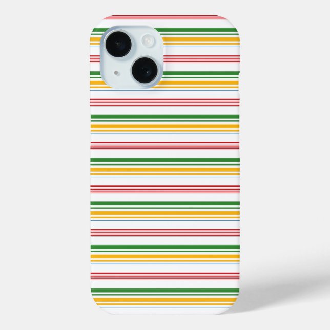 Coques Case-Mate iPhone Jolies rayures vert jaune (Verso)