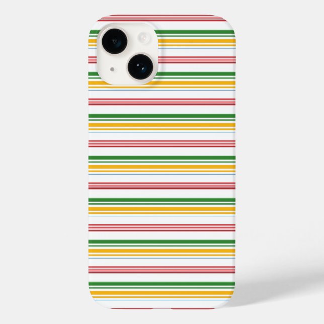 Coques Case-Mate iPhone Jolies rayures vert jaune (Verso)