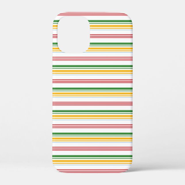 Coques Case-Mate iPhone Jolies rayures vert jaune (Verso)
