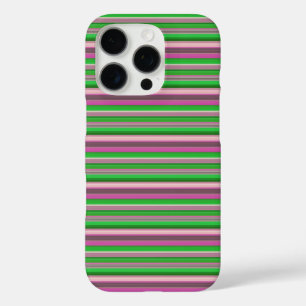 Coques iPhone 16 Pro Jolies rayures vert violet