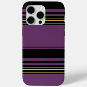 Coque iPhone 15 Pro Max Jolies rayures violettes