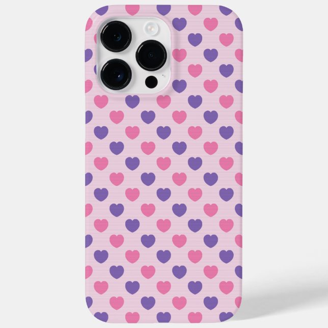 COQUES Case-Mate iPhone JOLIMENT COEURS ROSE ET POURPLES (Verso)