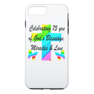 COQUE iPhone 7 PLUS JOLIMENT PERSONNALISÉ 75E ANNIVERSAIRE CONCEPTION