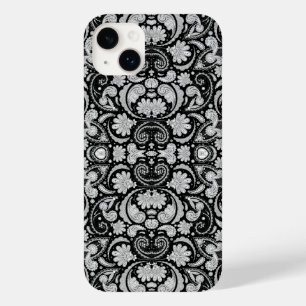 Coque Pour iPhone 14 Plus Jolis motifs cachemire noir blanc vintage