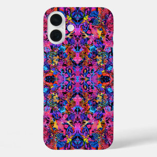 Coques iPhone 16 Plus Jolis motifs floraux abstraits colorés