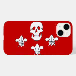 Coque Pour iPhone 14 JOLLY ROGER SKULL ET TROIS MENSONGES DRAPEAU Rouge