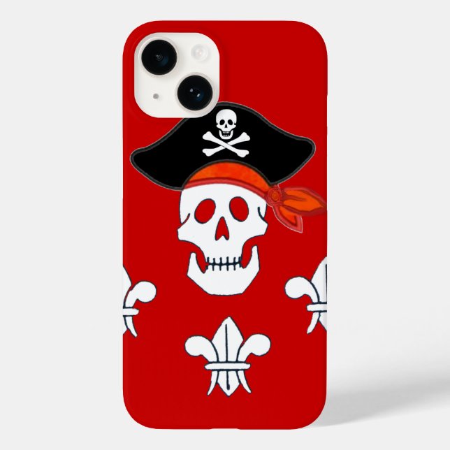 COQUES Case-Mate iPhone JOLLY ROGER SKULL, PIRATE CASQUETTE ET TROIS MENSO (Verso)