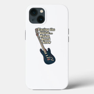 Case-Mate iPhone Case Jouer à la guitare fait pousser la barbe.