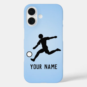 Coques iPhone 16 Joueur de football avec balle - Ligue Footballer s