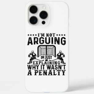Coques iPhone 16 Pro Max Joueur de hockey se disputant un cadeau drôle de h