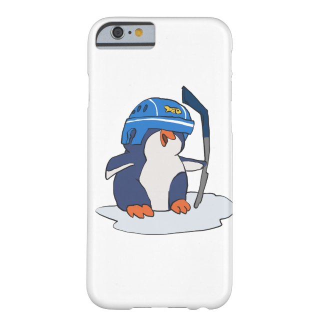 Coques Case-Mate iPhone Joueur de hockey sur pingouin| choisir la couleur  (Dos)