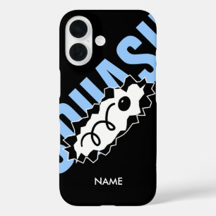 Coques iPhone 16 Joueur de squash personnalisé