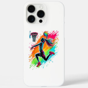 Coques iPhone 16 Pro Max Joueuse de basketball Basketteuse