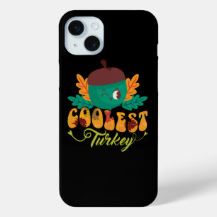 Coque iPhone 15 Mini jour d'action de grâce de la chute de dinde la plu