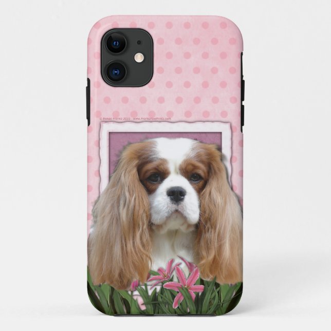 Coques Case-Mate iPhone Jour de mères - tulipes roses - cavalier - (Dos)
