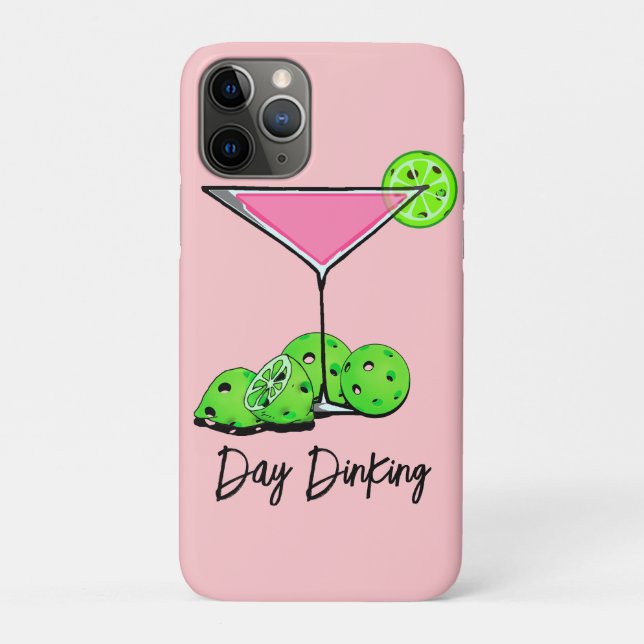 Coques Case-Mate iPhone Jour Diner Cocktail Cosmo Rose, Pickleball Limes (Dos)