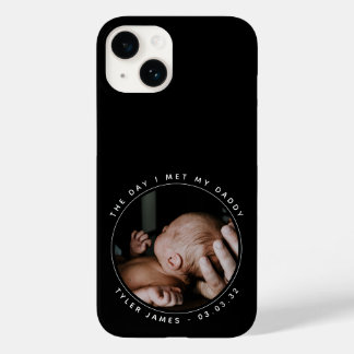 Coque Pour iPhone 14 Jour J'Ai Rencontré Mon Papa Première Fête des pèr