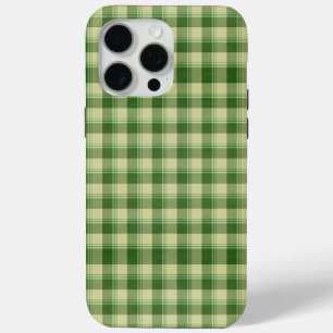 Coque iPhone 15 Pro Max Journée de la Saint Patrick à Plaid Vert