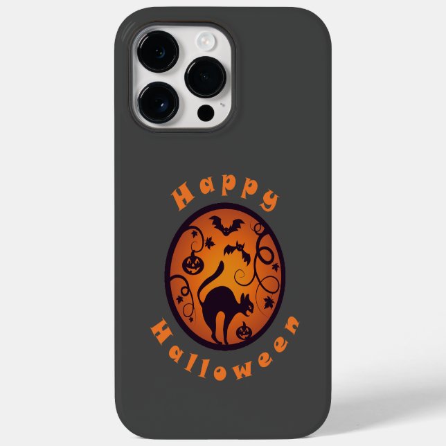 Coques Case-Mate iPhone Joyeuse lanterne d'Halloween araignées et chauves- (Verso)