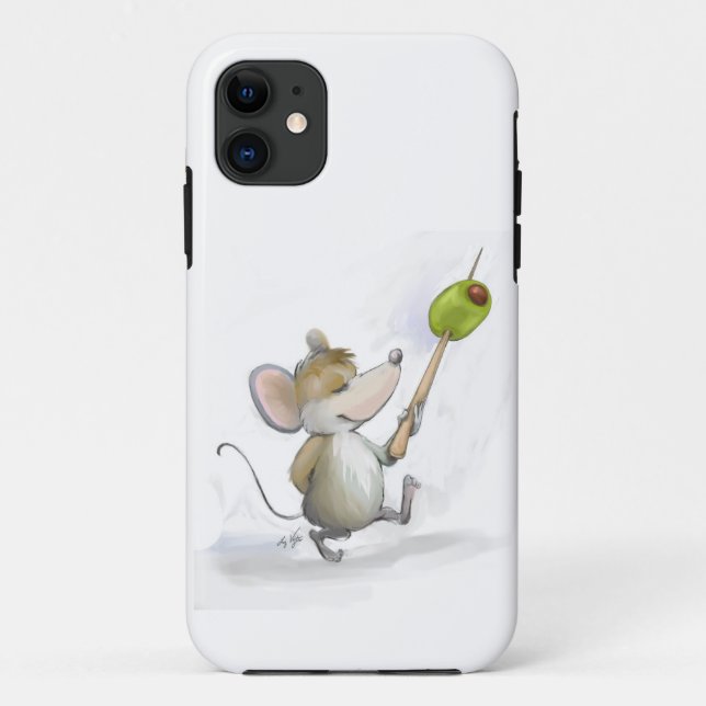 Coques Case-Mate iPhone Joyeuse souris Moe avec Olive (Dos)