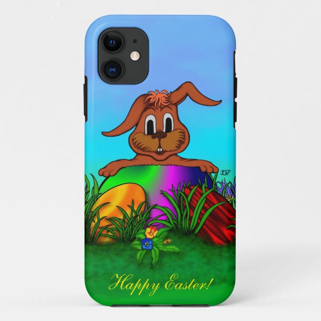 Coques Case-Mate iPhone Joyeuses Pâques ! Lapin de Pâques (Dos)