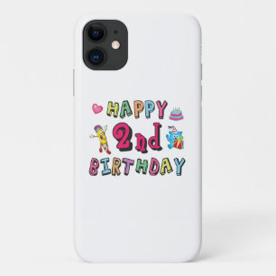 Case-Mate iPhone Case Joyeux 2e anniversaire. 2 ans avant jour.