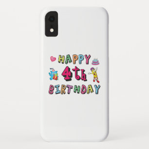 Case-Mate iPhone Case Joyeux 4e anniversaire. 4 ans b-jour.