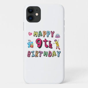 Case-Mate iPhone Case Joyeux 9e anniversaire pour les enfants de 9 ans