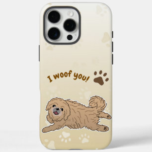 Coques iPhone 16 Pro Max Joyeux Amoureux des chiens Pekingese Je Vous Oubli