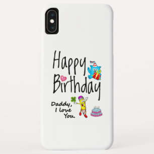 Case-Mate iPhone Case Joyeux anniversaire. Papa, je t'aime.