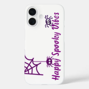 Coques iPhone 16 🕸️ Joyeux araignée Éffrayante