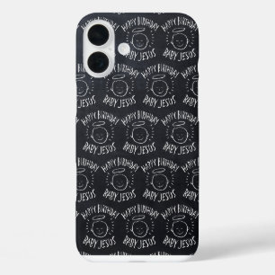 Coques iPhone 16 Plus Joyeux bébé Jésus - tableau de Noël