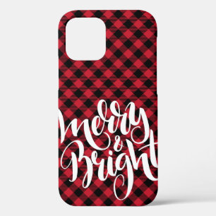 Case-Mate iPhone Case Joyeux Bright Rouge Noir Buffalo Carreaux Tartan