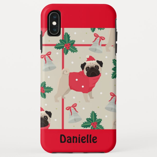 Coques Case-Mate iPhone Joyeux Carlin de Noël (Dos)