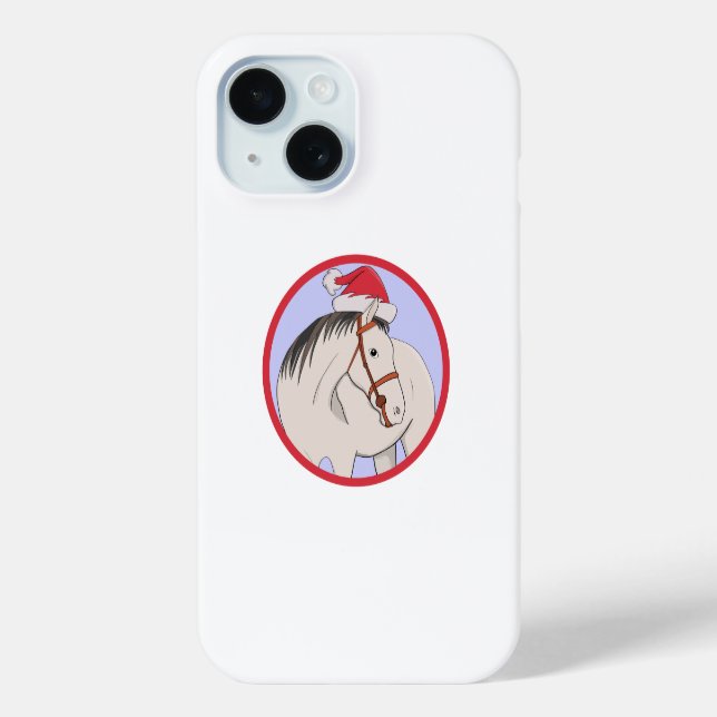 Coques Case-Mate iPhone Joyeux Cheval de Noël (Verso)