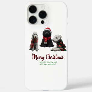 Coques iPhone 16 Pro Max Joyeux Chiens de Noël
