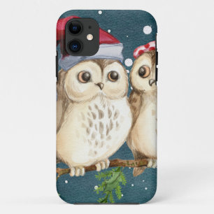 Coques Pour iPhone Joyeux Chouettes de Noël