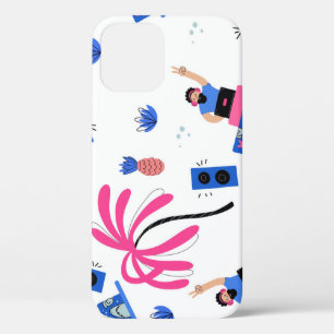 Case-Mate iPhone Case Joyeux DJ, motif de plage tropical.