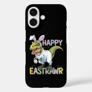 Coques iPhone 16 Joyeux Eastrawr T Rex Pâques Dinosaure Lapin Œuf