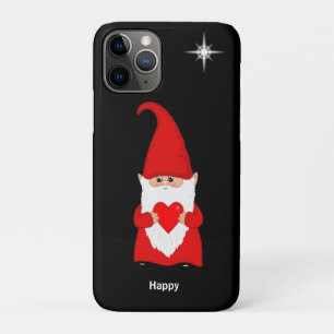 Case-Mate iPhone Case Joyeux gnome avec coeur sur noir