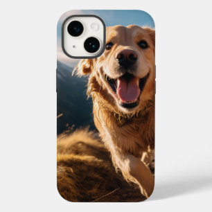 Coque Pour iPhone 14 Joyeux Golden Retriever en cours