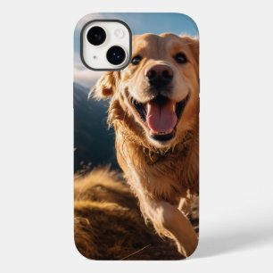 Coque Pour iPhone 14 Plus Joyeux Golden Retriever en cours