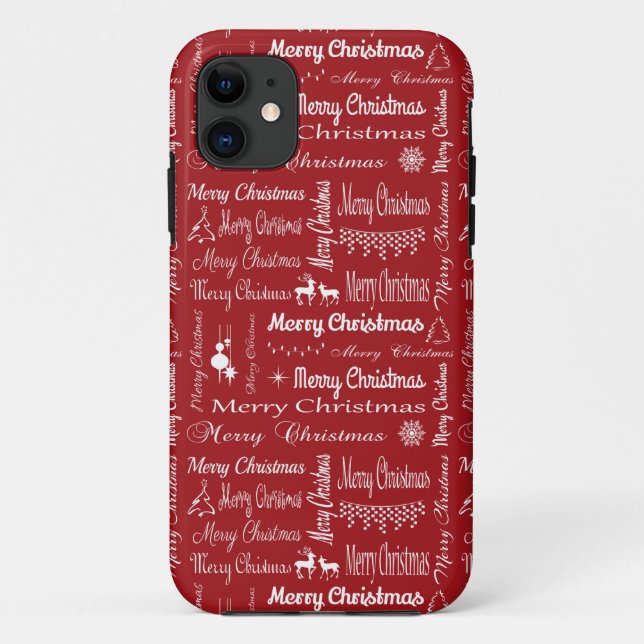 Coques Case-Mate iPhone Joyeux Noël (Dos)